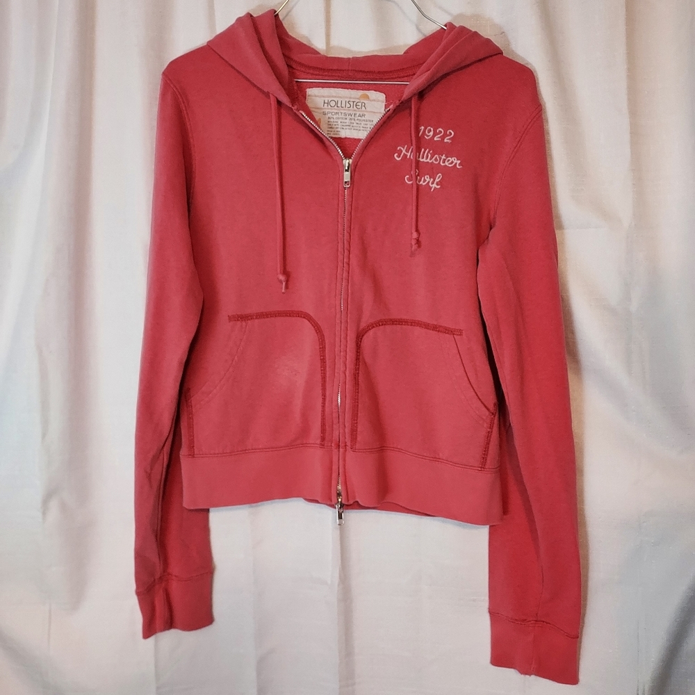 Hollister Surf Zip up Sweatshirt Size Medium